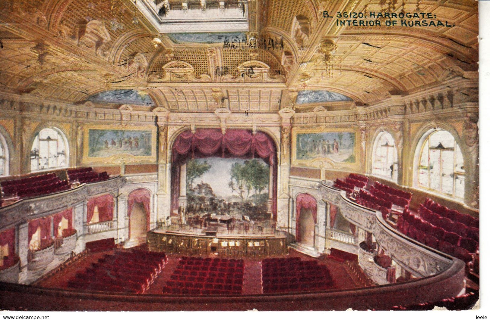 A55. Vintage Postcard. Interior Of The Kursaal, Harrogate. - Harrogate