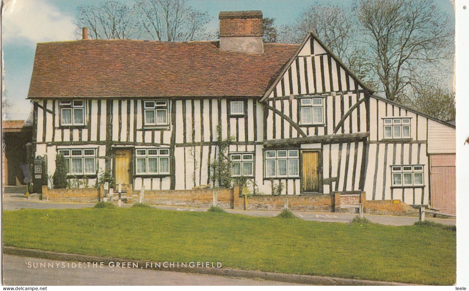 A03.Vintage  Postcard. Sunnyside, The Green. Finchingfield .Essex - Andere & Zonder Classificatie