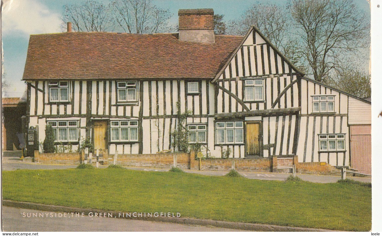 A03.Vintage  Postcard. Sunnyside, The Green. Finchingfield .Essex - Otros & Sin Clasificación