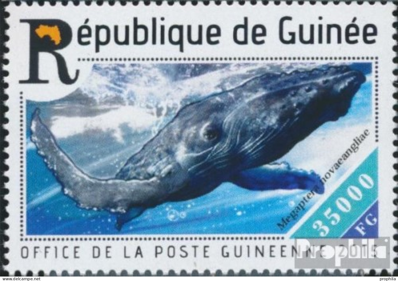 Guinea 11057 (kompl. Ausgabe) Postfrisch 2015 Wale - Guinea (1958-...)