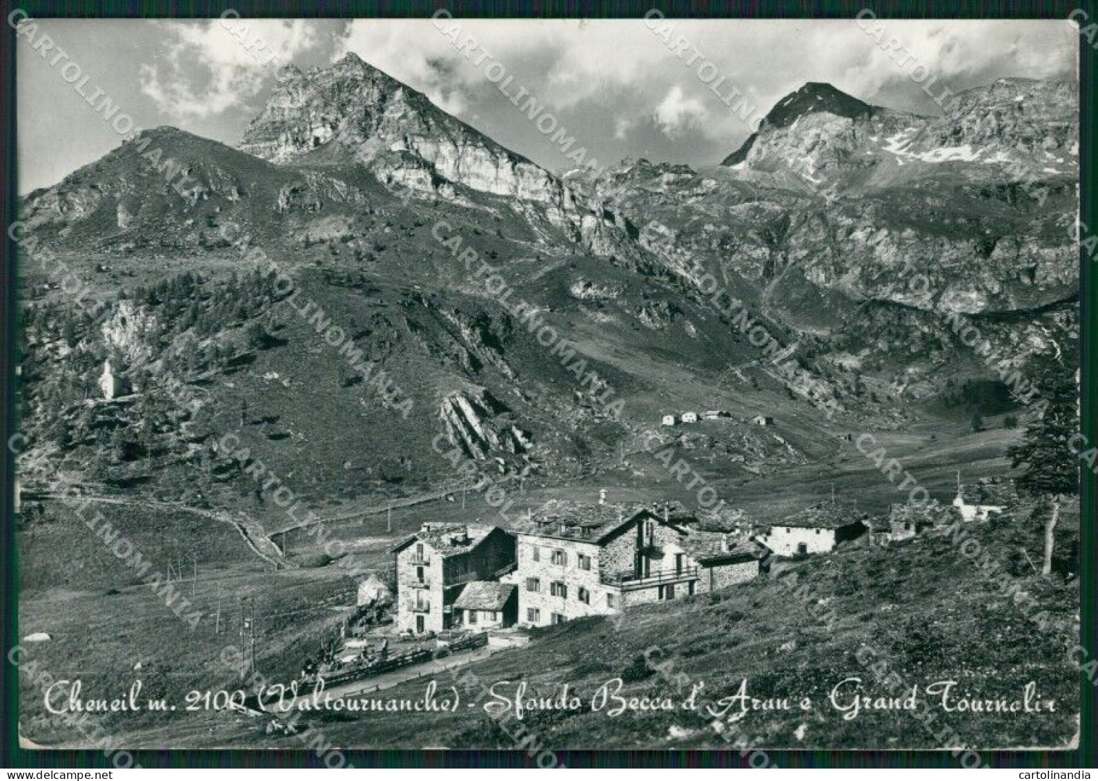 Aosta Valtournenche Cheneil STRAPPINI Foto FG Cartolina ZK6751 - Aosta