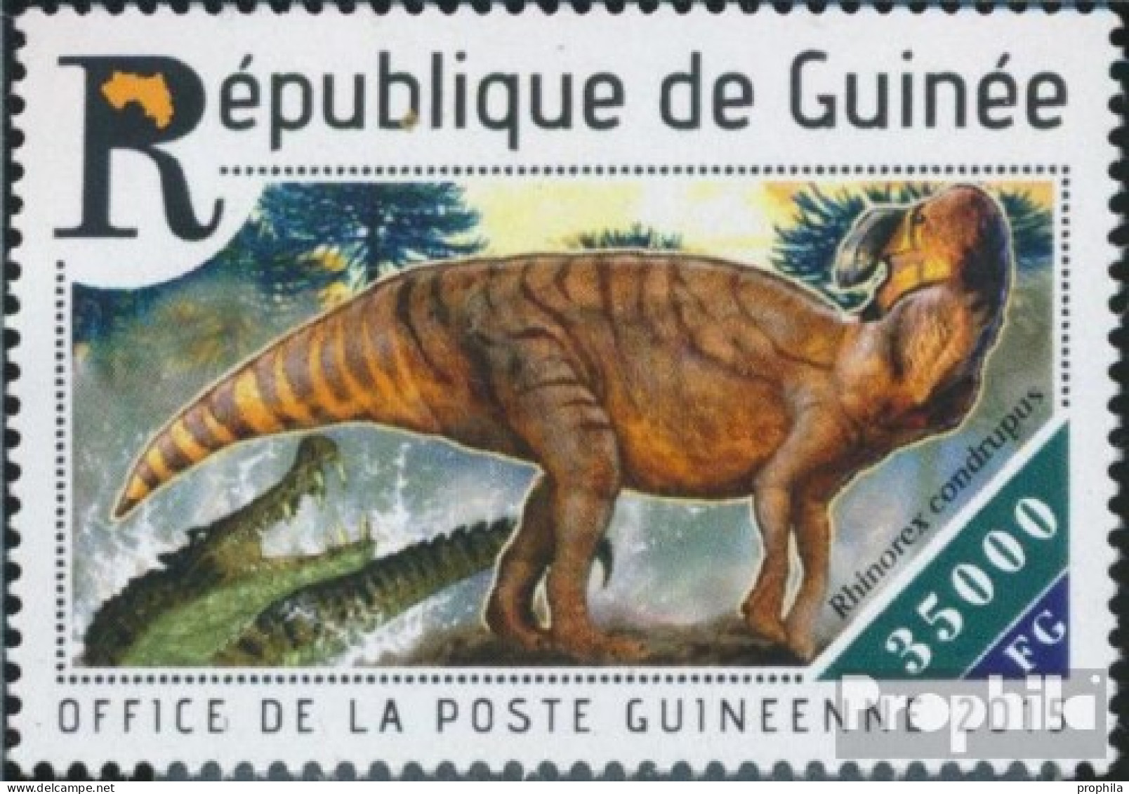 Guinea 11047 (kompl. Ausgabe) Postfrisch 2015 Dinosaurier - Guinea (1958-...)