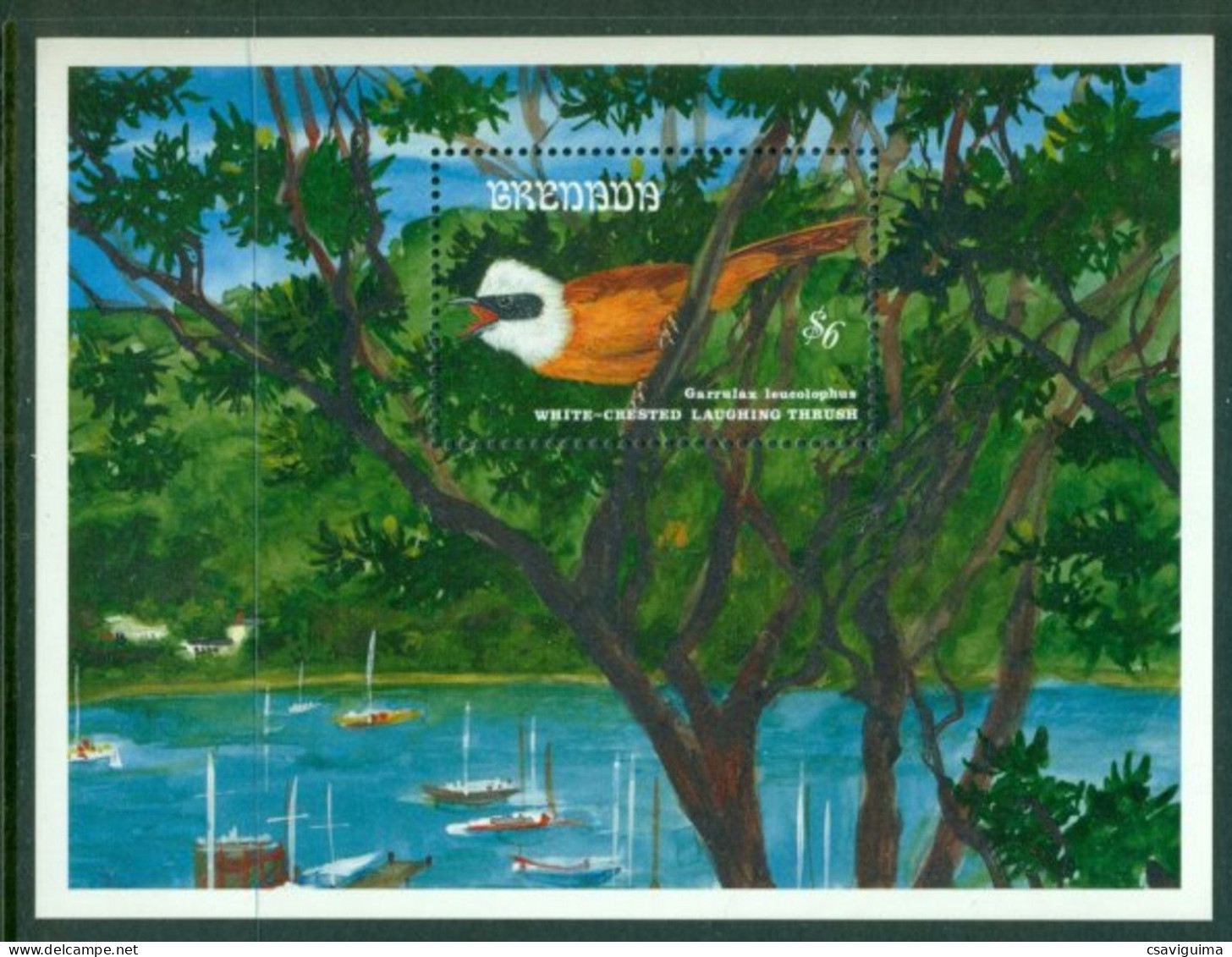 Grenada - 1993 - Birds: Songbirds - Yv Bf 334 - Uccelli Canterini Ed Arboricoli