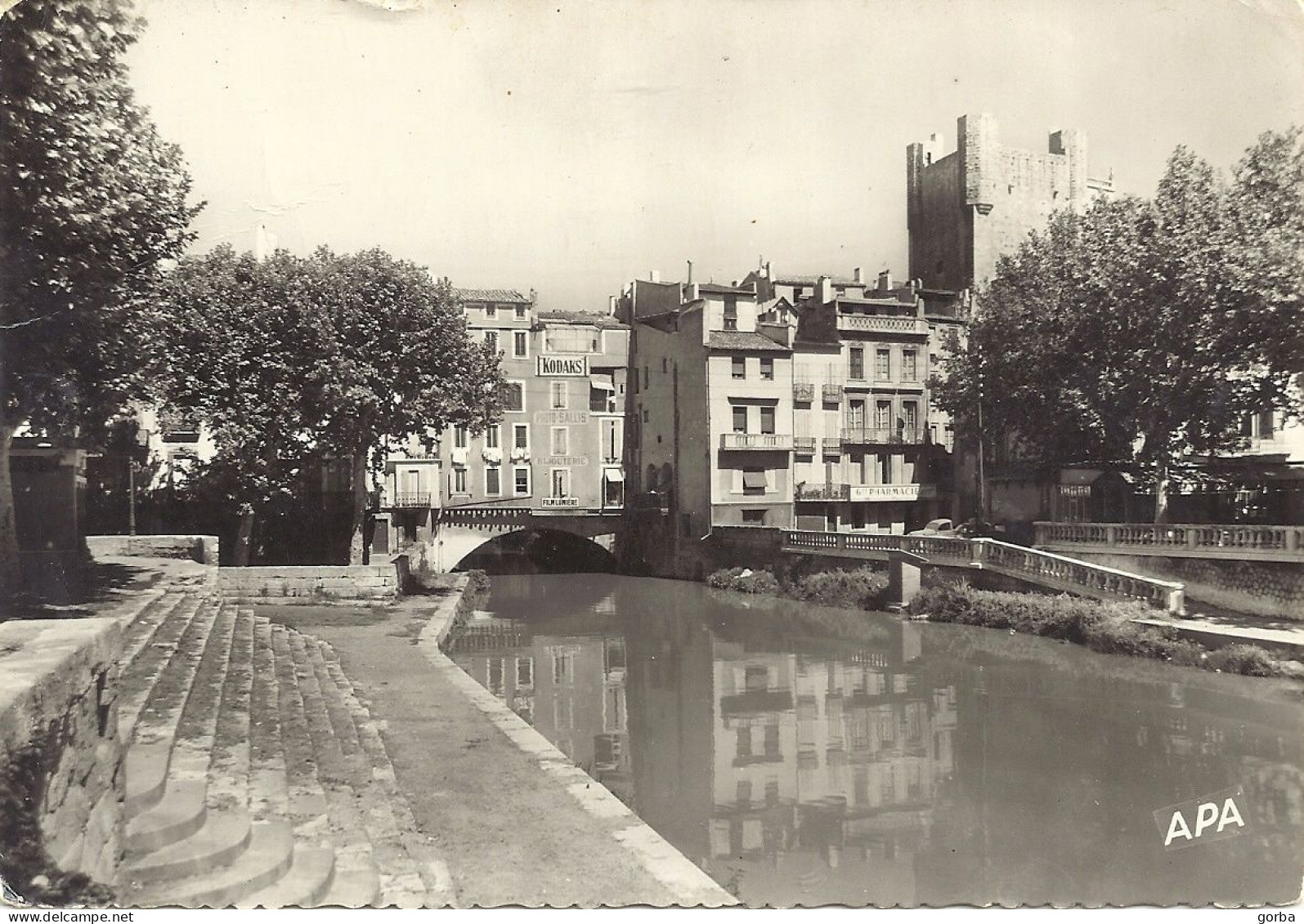 *CPSM - 11 - NARBONNE - La Robine Et Le Pont Des Marchands - Narbonne