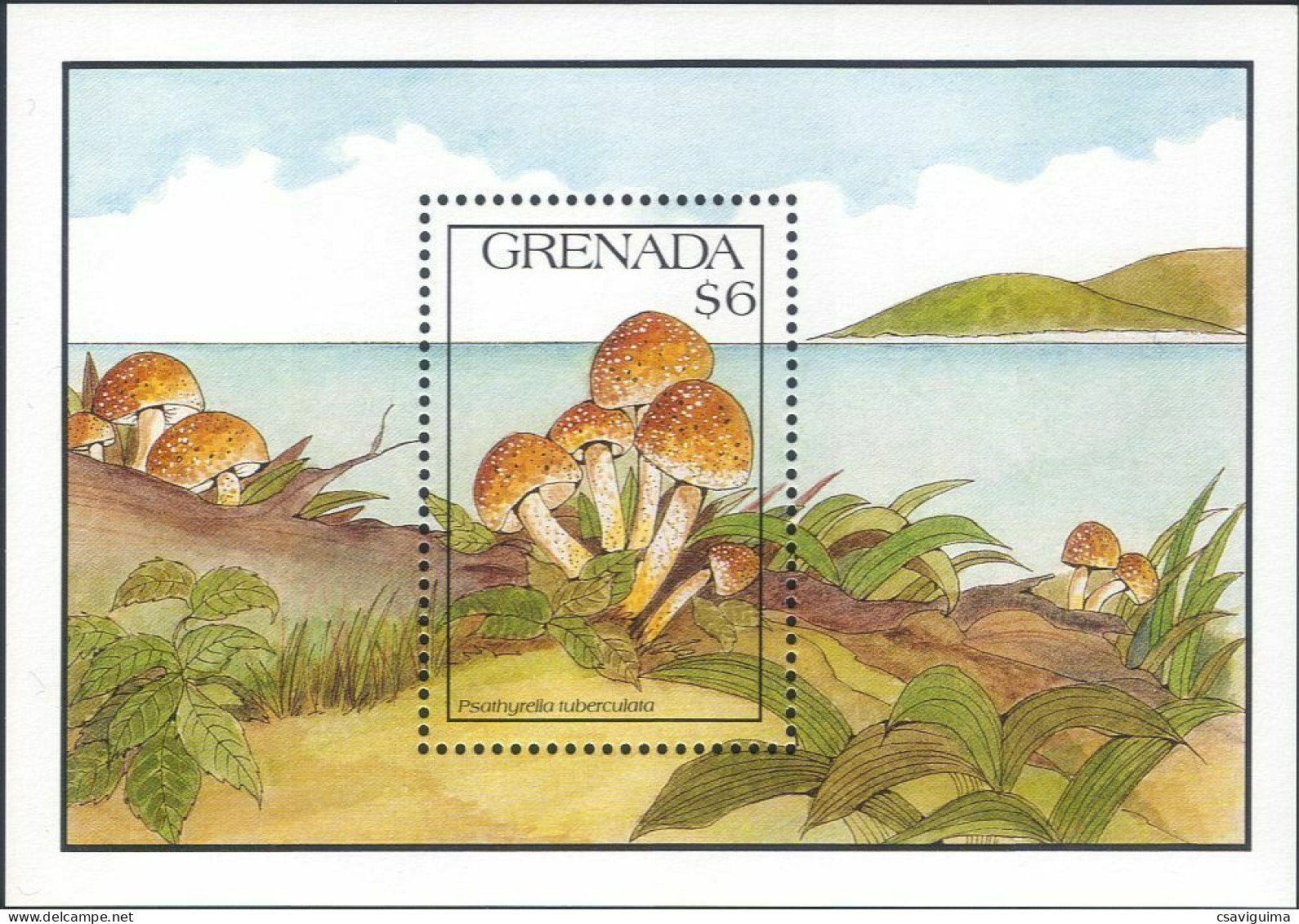 Grenada - 1991 - Plants: Mushrooms - Yv Bf 282B - Mushrooms