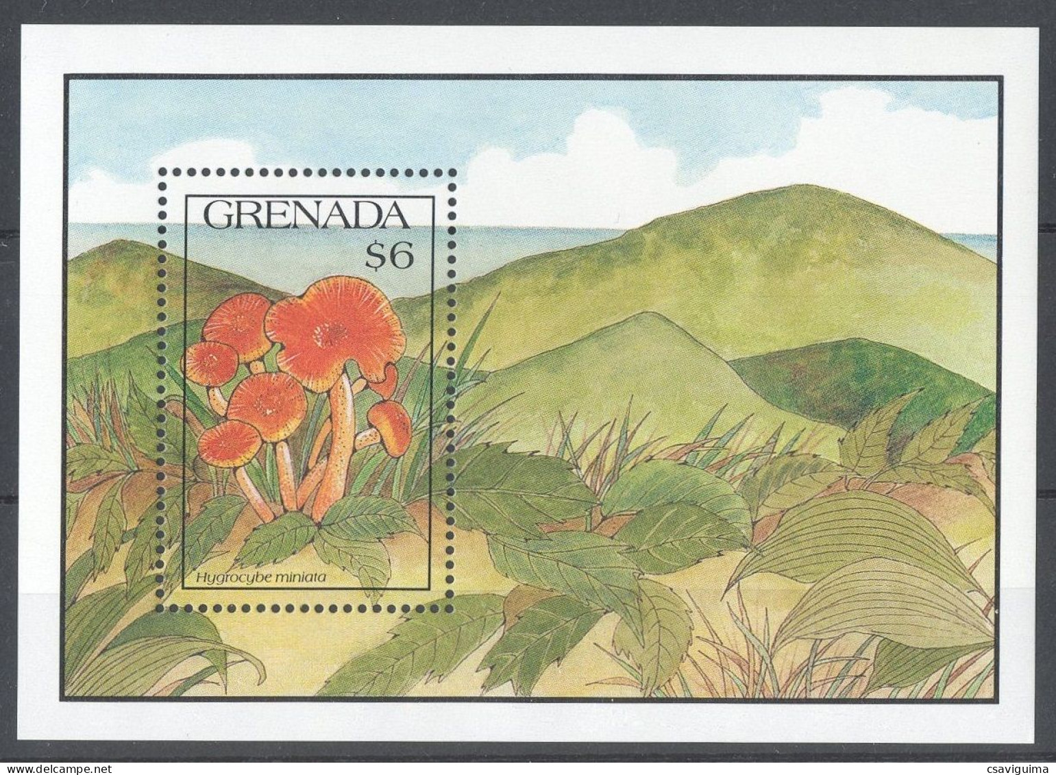 Grenada - 1991 - Plants: Mushrooms - Yv Bf 262 - Pilze