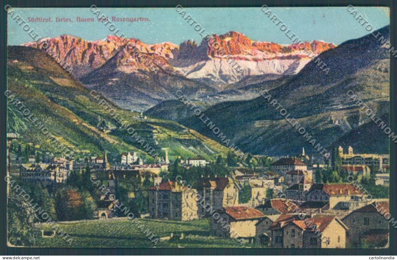 Bolzano Città PIEGHINE Cartolina ZT8509 - Bolzano (Bozen)