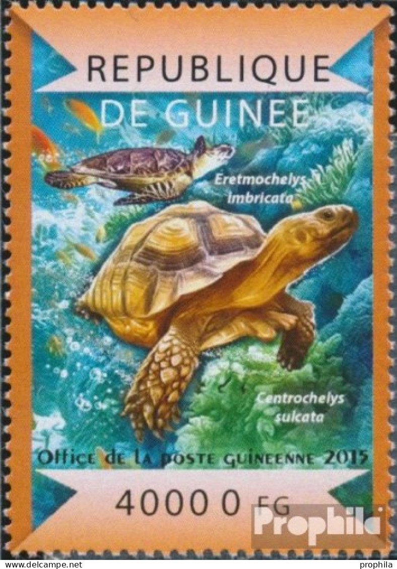 Guinea 10931 (kompl. Ausgabe) Postfrisch 2015 Schildkröten - Guinea (1958-...)