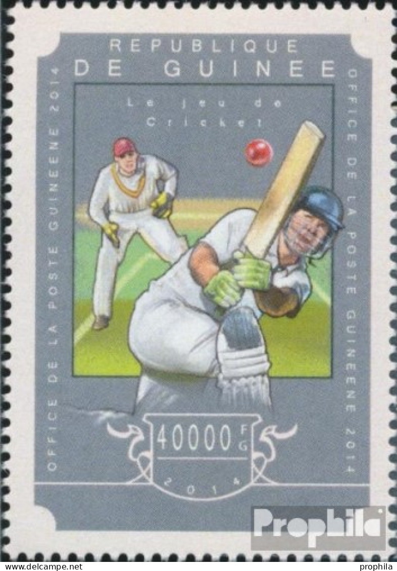 Guinea 10876 (kompl. Ausgabe) Postfrisch 2014 Kricket - República De Guinea (1958-...)