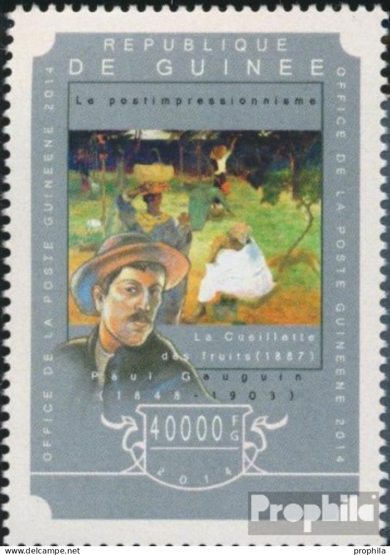 Guinea 10871 (kompl. Ausgabe) Postfrisch 2014 Post-Impressionismus - República De Guinea (1958-...)