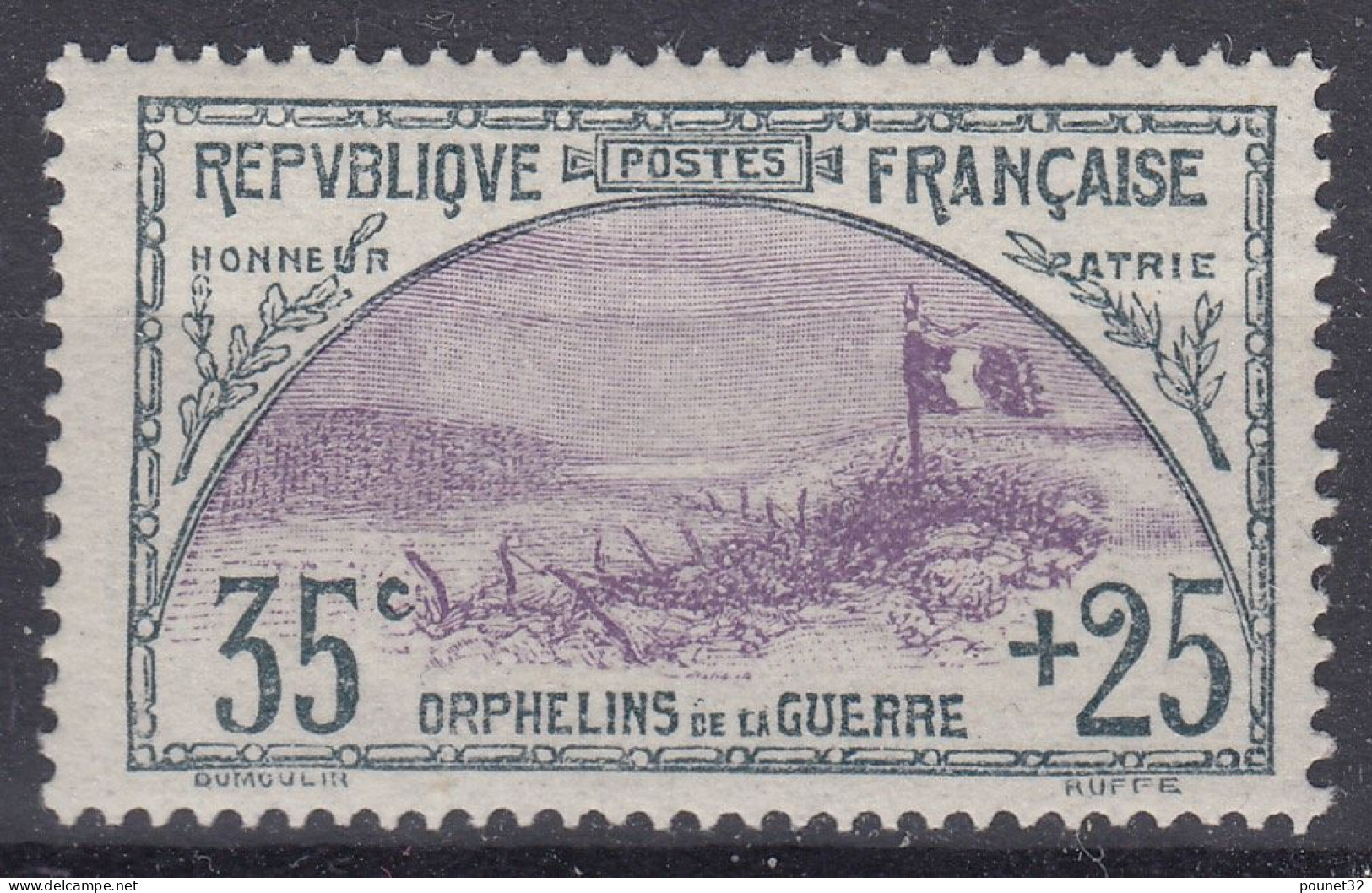 TIMBRE FRANCE ORPHELINS N° 152 NEUF ** GOMME SANS CHARNIERE COTE 550 € - A VOIR - Neufs