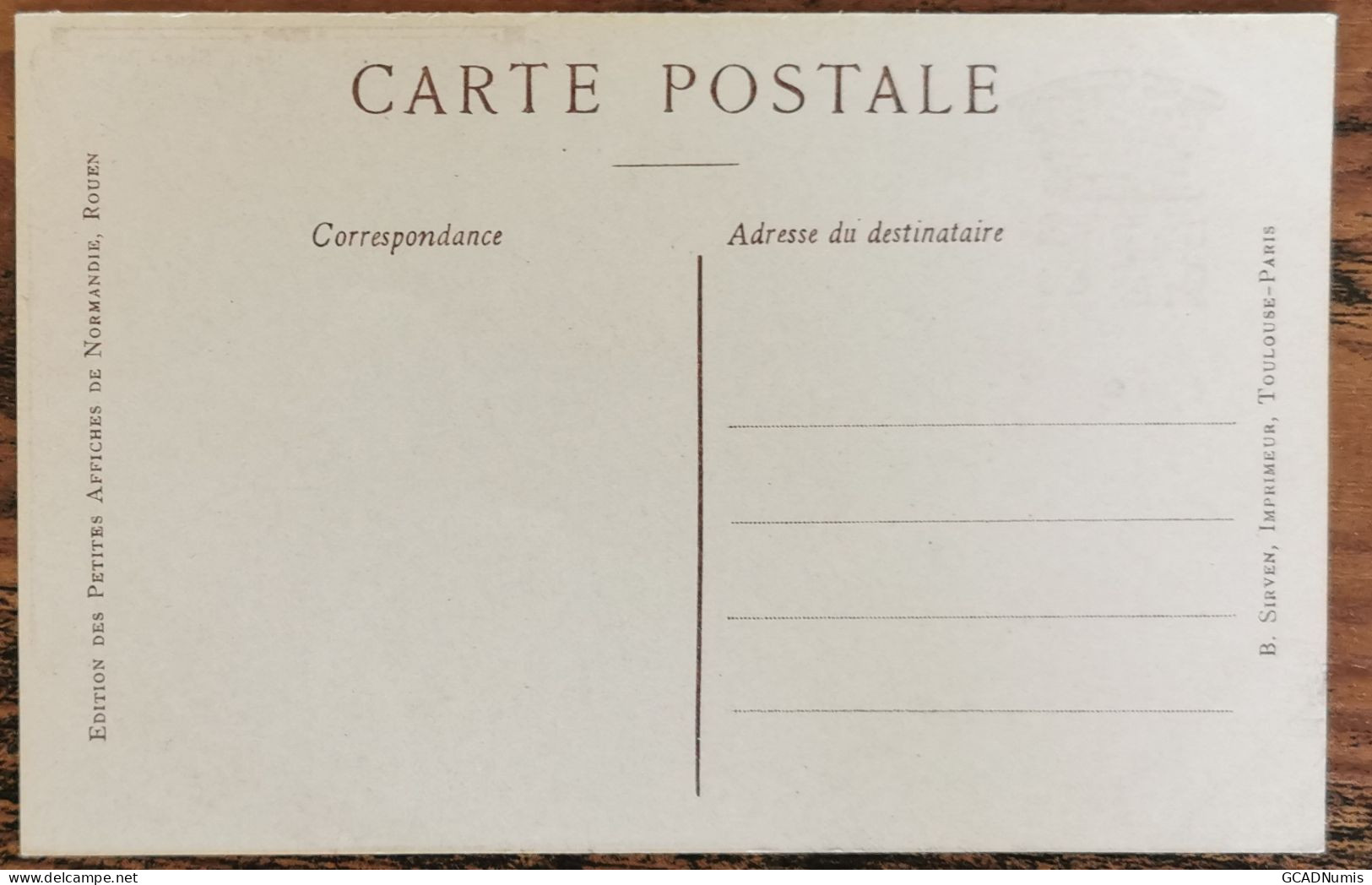 CARTE POSTALE Billet 1 Franc Chambre De Commerce De DIJON - Côte D'Or - Dijon