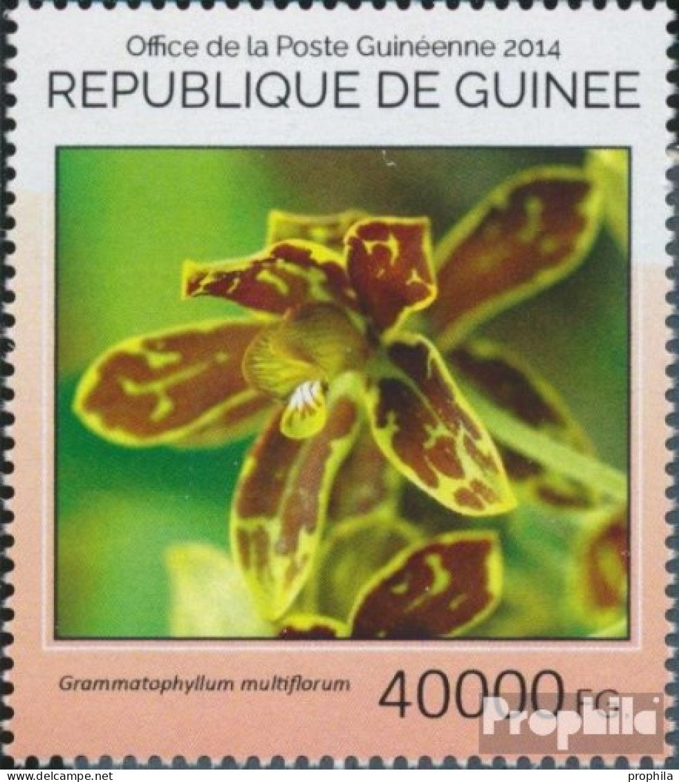 Guinea 10671 (kompl. Ausgabe) Postfrisch 2014 Orchideen - República De Guinea (1958-...)