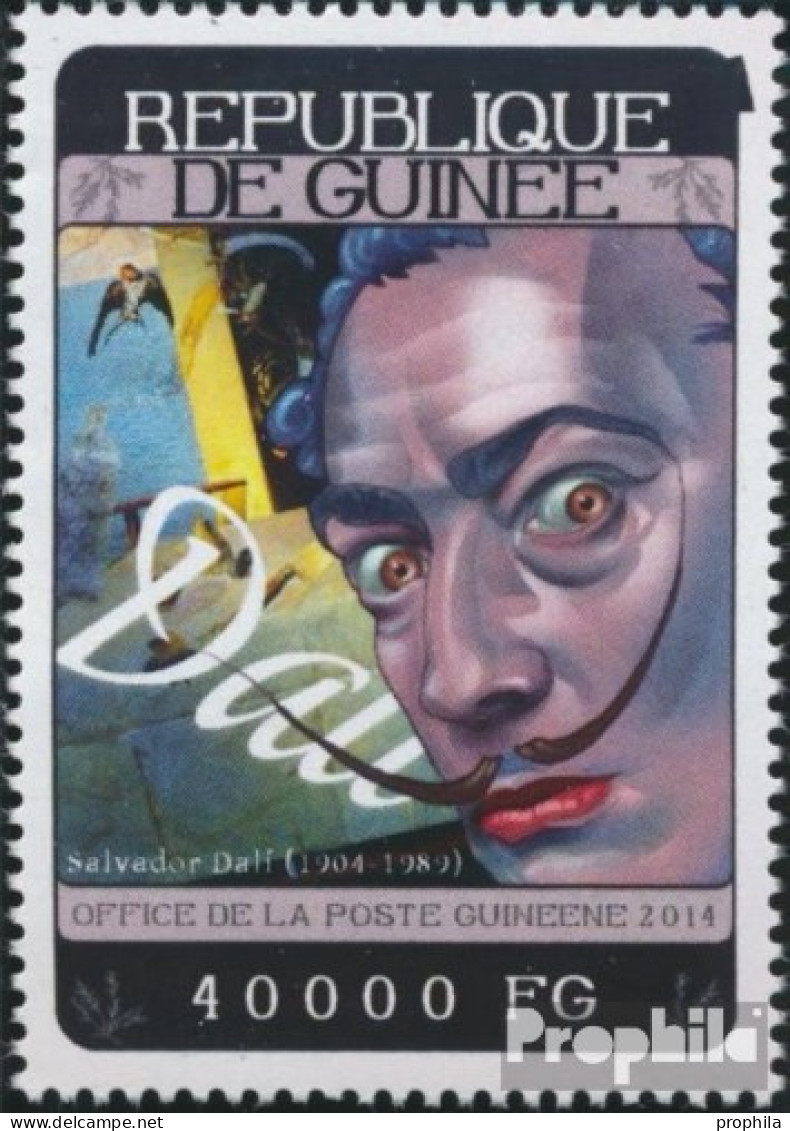 Guinea 10426 (kompl. Ausgabe) Postfrisch 2014 Salvador Dalí - Guinee (1958-...)