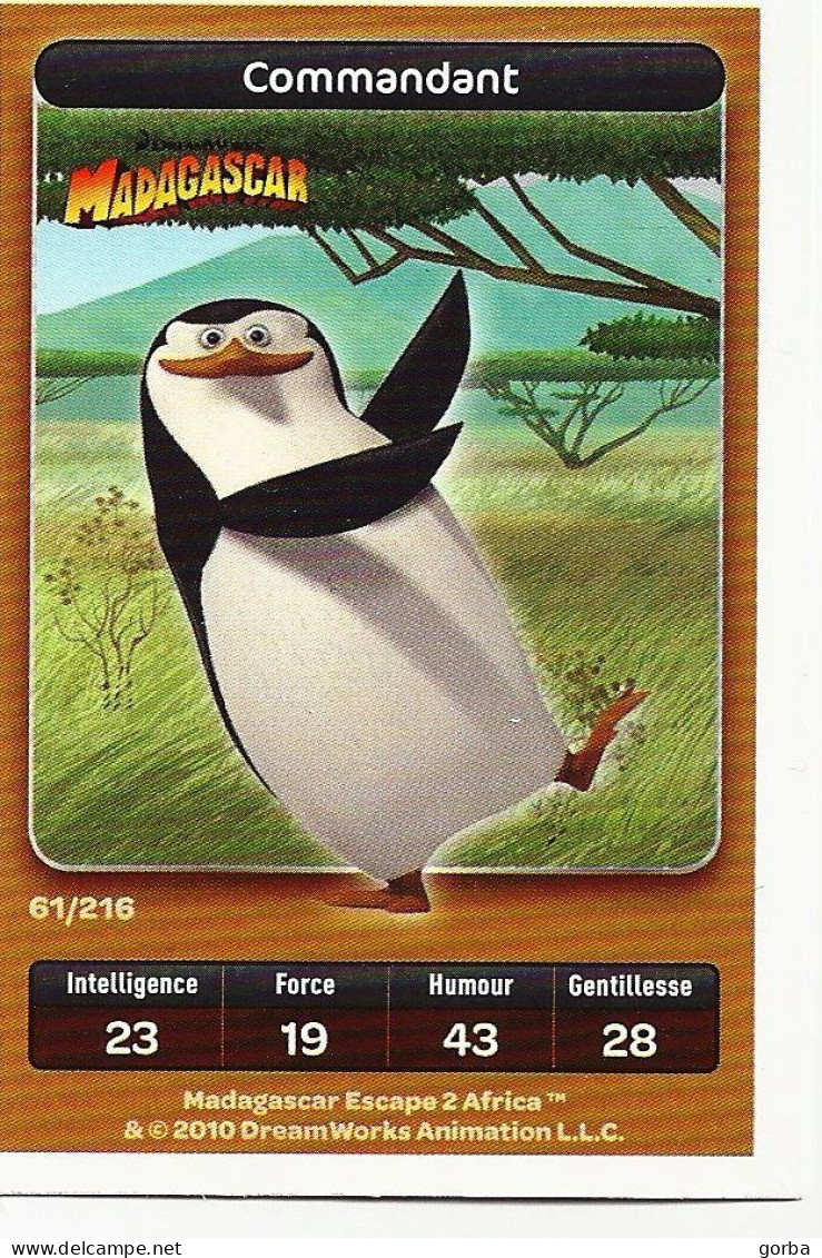 *Lot De 10 Cartes DreamWorks Carrefour : MADAGASCAR . Possibilité Vente à L'unité - Disney