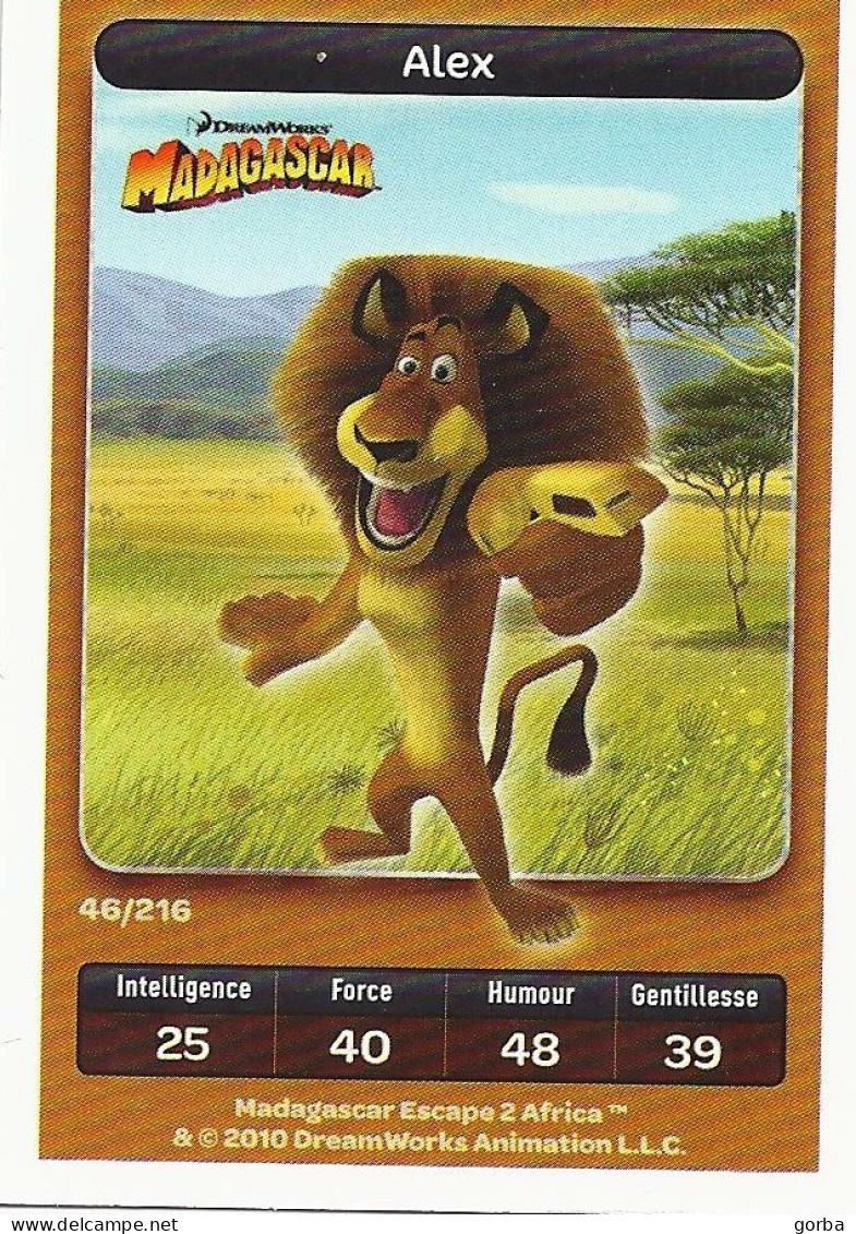 *Lot De 10 Cartes DreamWorks Carrefour : MADAGASCAR . Possibilité Vente à L'unité - Disney