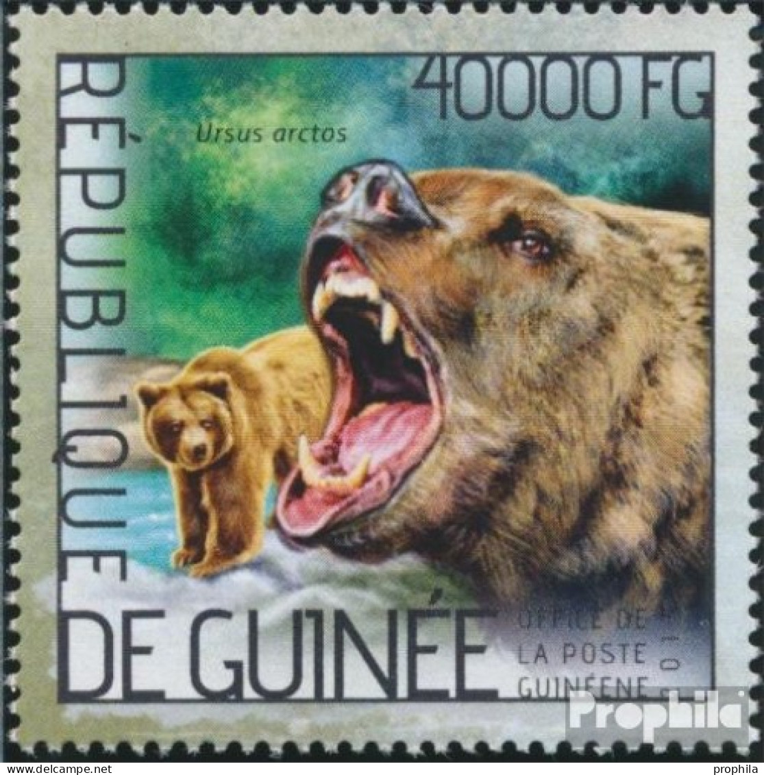 Guinea 10378 (kompl. Ausgabe) Postfrisch 2014 Bären - Guinée (1958-...)