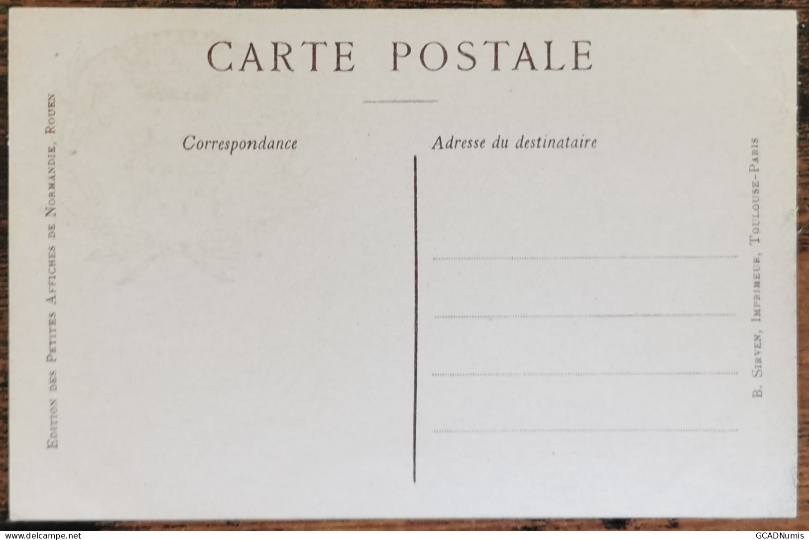 CARTE POSTALE Billet 1 Franc Chambre De Commerce De BASTIA Et AJACCIO - Corse - Bastia