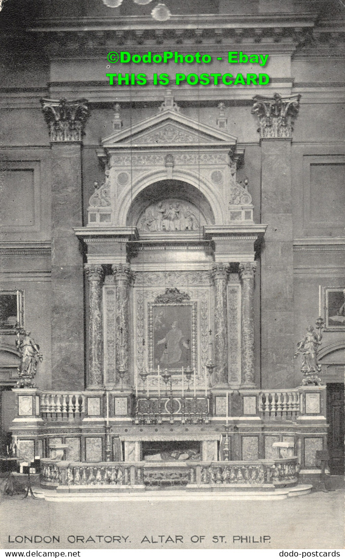 R430729 London Oratory. Altar Of St. Philip. Grano Series. Photochrom - Andere & Zonder Classificatie