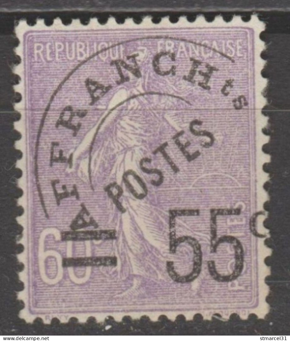 RARETE N°47a SURCHARGE 55c à CHEVAL RRR CENTRAGE PARFAIT (+30%) Neuf* TBE Signé BOCQUET Cote 520€ - 1893-1947