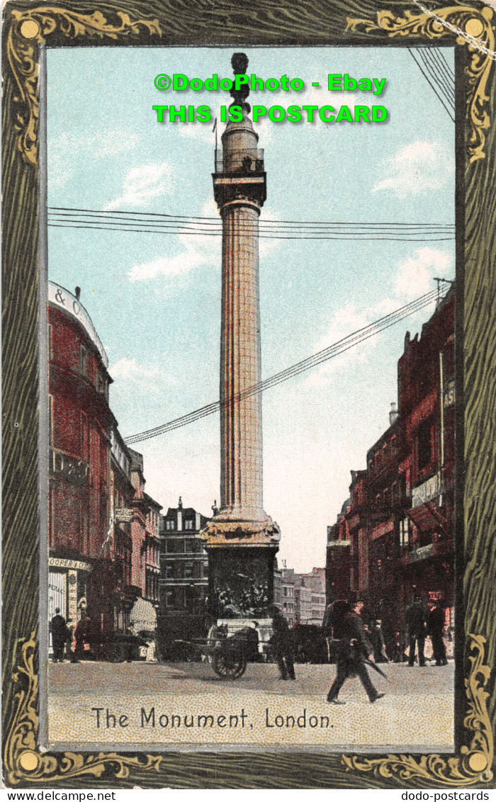 R430733 The Monument. London. Fine Art Post Cards. Shureys Publications. Great P - Autres & Non Classés