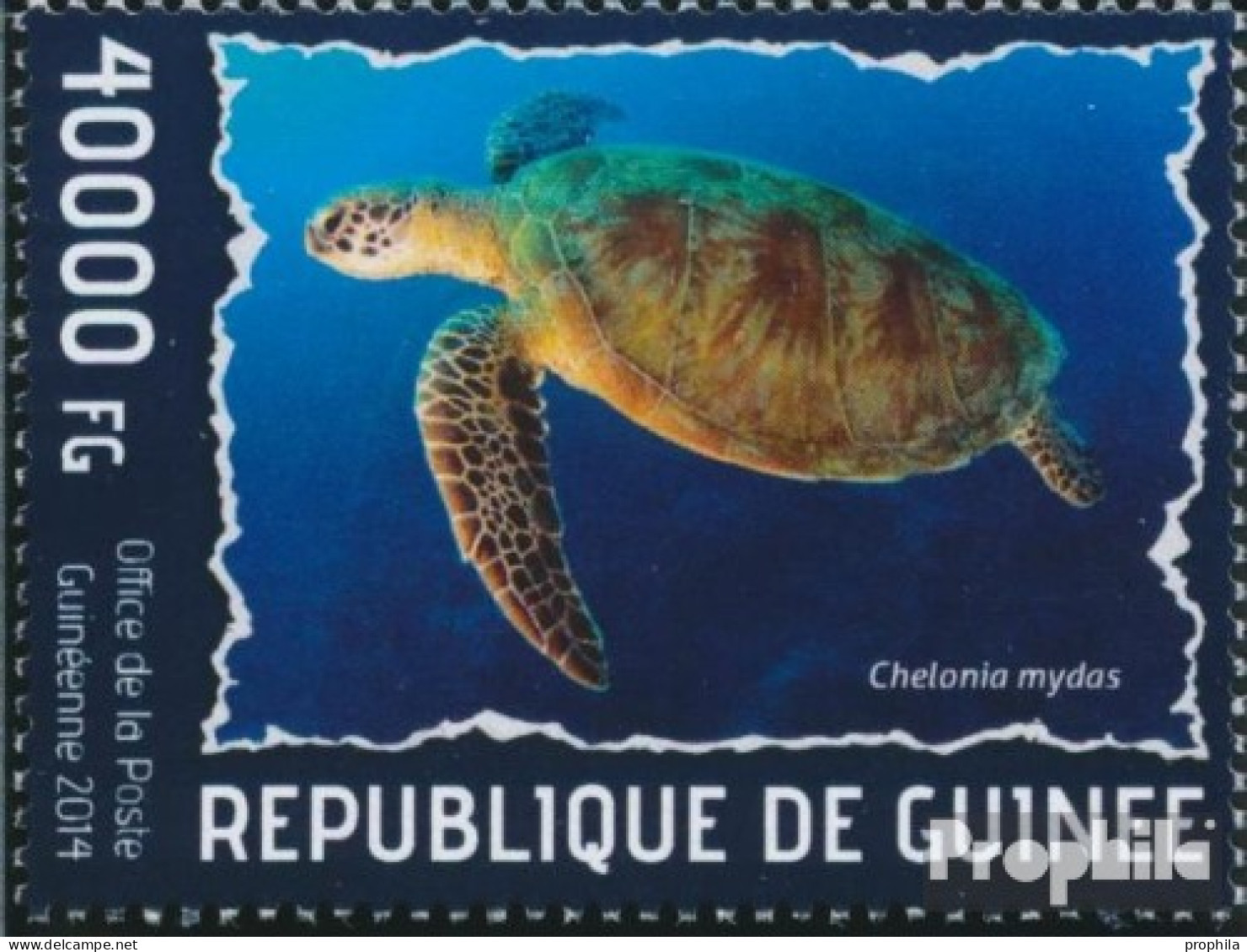 Guinea 10266 (kompl. Ausgabe) Postfrisch 2014 Schildkröten - Guinee (1958-...)