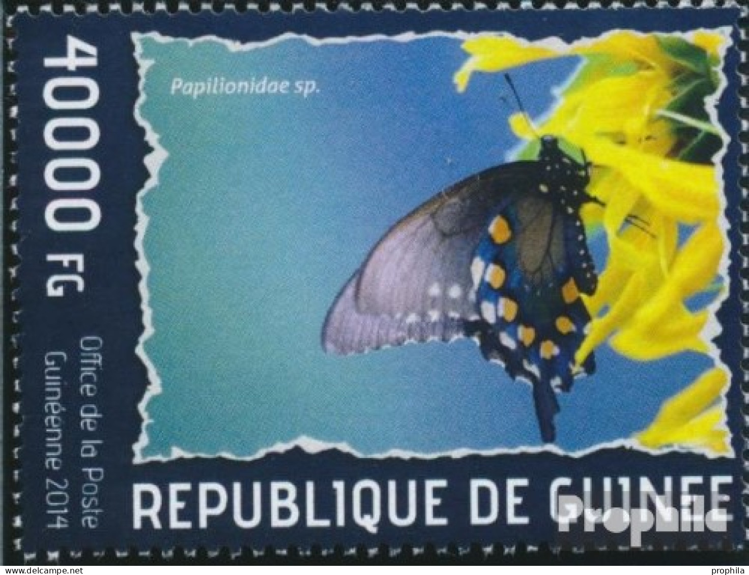 Guinea 10262 (kompl. Ausgabe) Postfrisch 2014 Schmetterlinge - Guinee (1958-...)