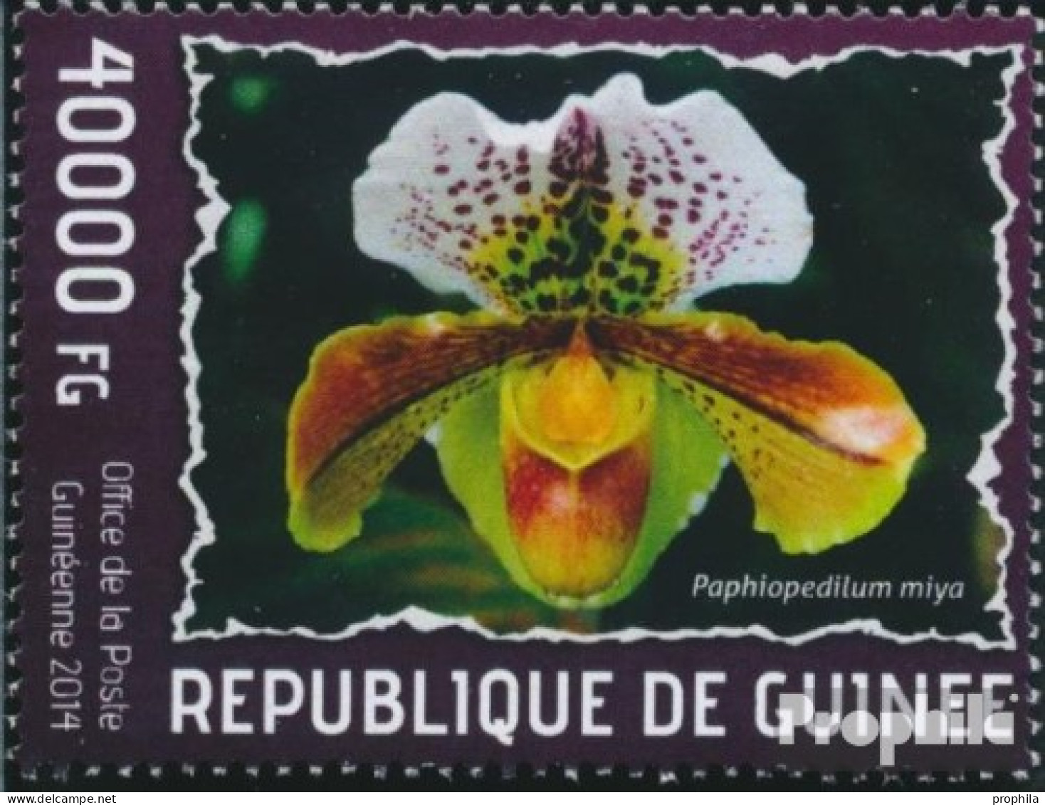 Guinea 10258 (kompl. Ausgabe) Postfrisch 2014 Orchideen - Guinea (1958-...)