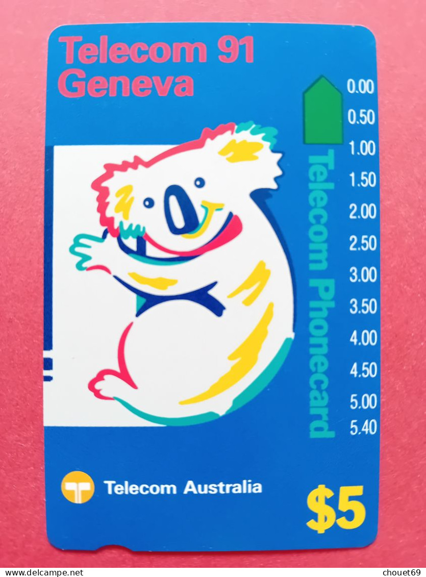 Australia Telstra Anritsu For Geneva Telecom 91 Koala 5$ 1991 Mint ICM2-2 (A30623 - Australien