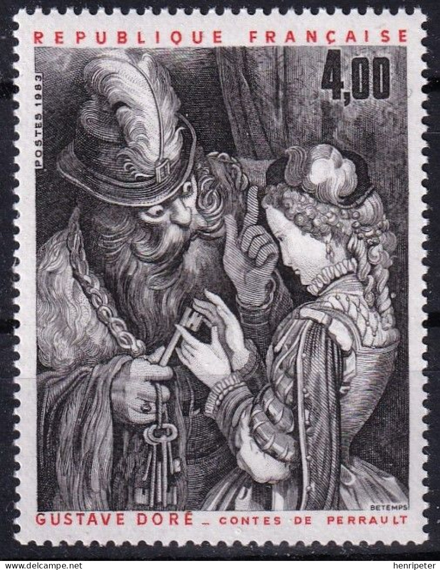 T.-P. Gommé Dentelé Neuf** - Série Artistique GUSTAVE DORÉ CONTES DE PERRAULT - N° 2265 (Yvert Et Tellier) - France 1983 - Unused Stamps