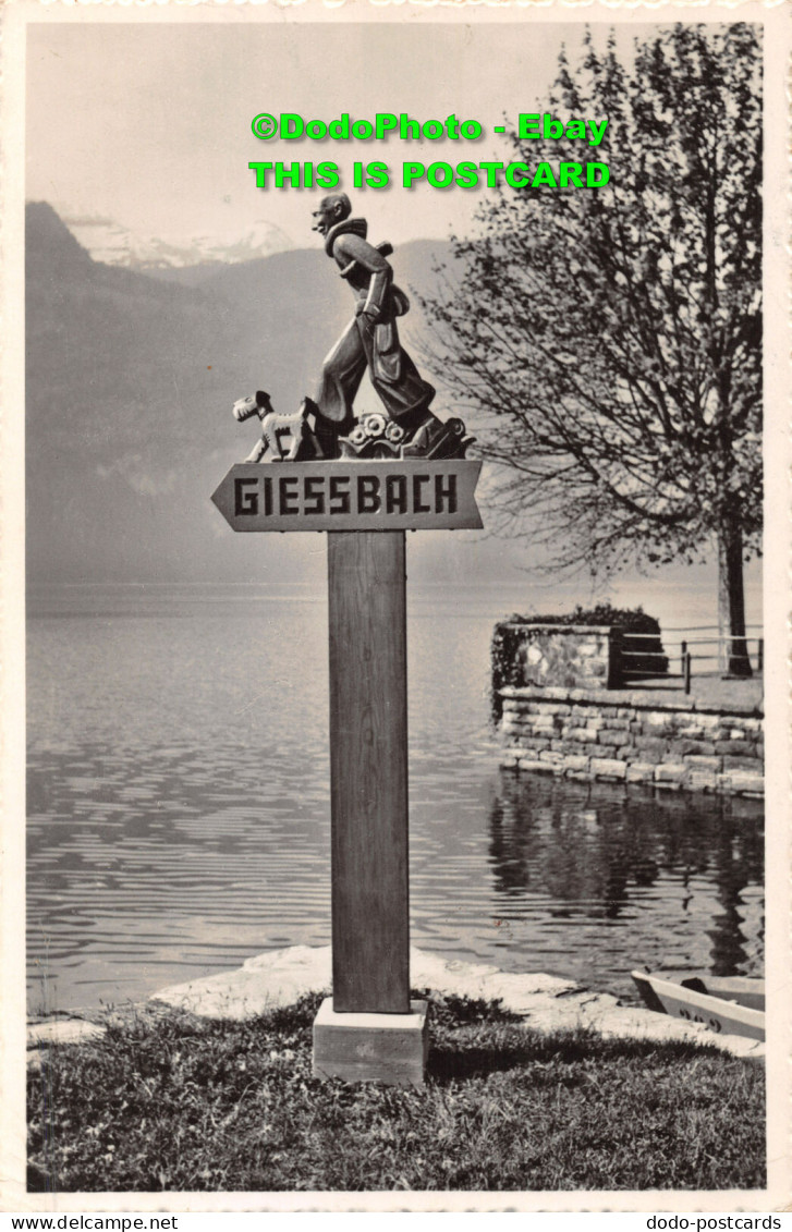 R430794 Brienz. Orig. Wegweiser. H. C. Maeder. No. 197. Giessbach - Mundo