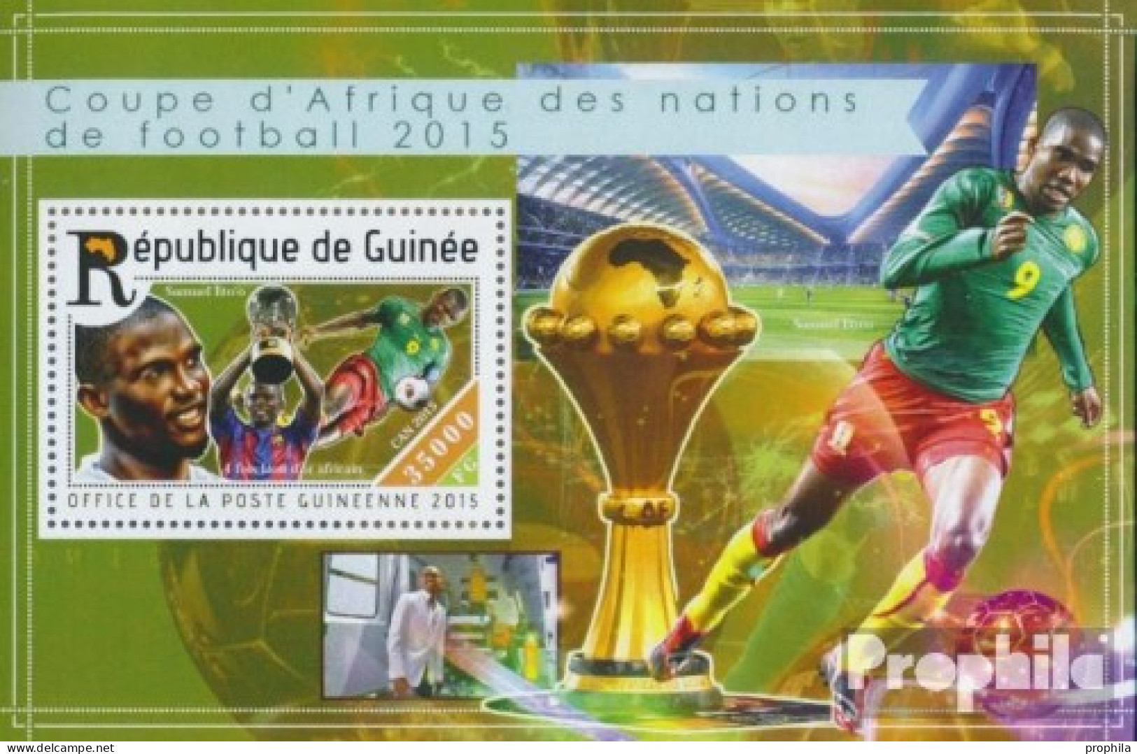 Guinea Block 2527 (kompl. Ausgabe) Postfrisch 2015 Fußball-Afrikameisterschaft - Guinee (1958-...)