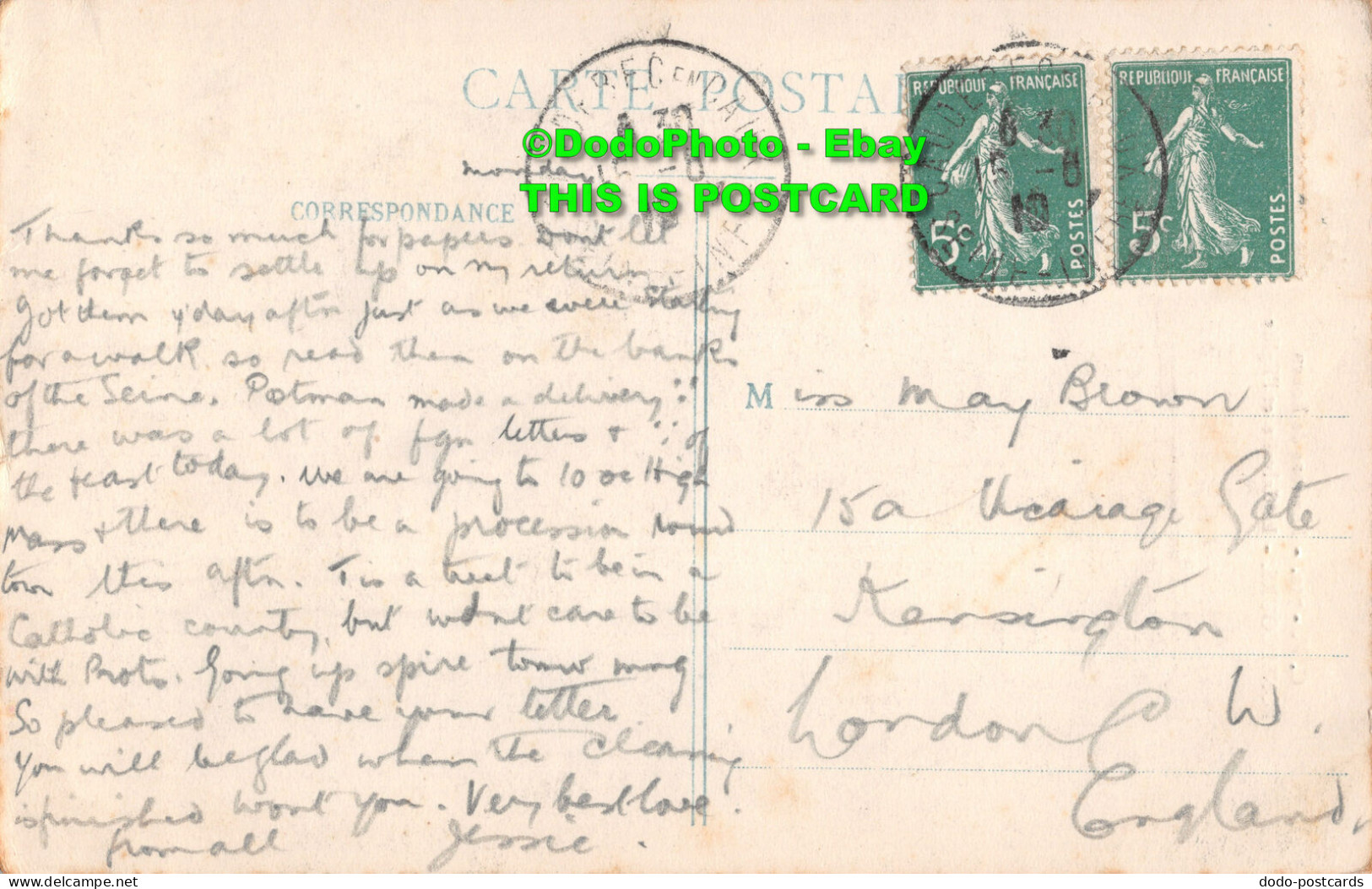 R430809 C. V. 750. Environs De Rouen. Bonsecours. Le Calvaire Et LEglise. 1910 - Mundo