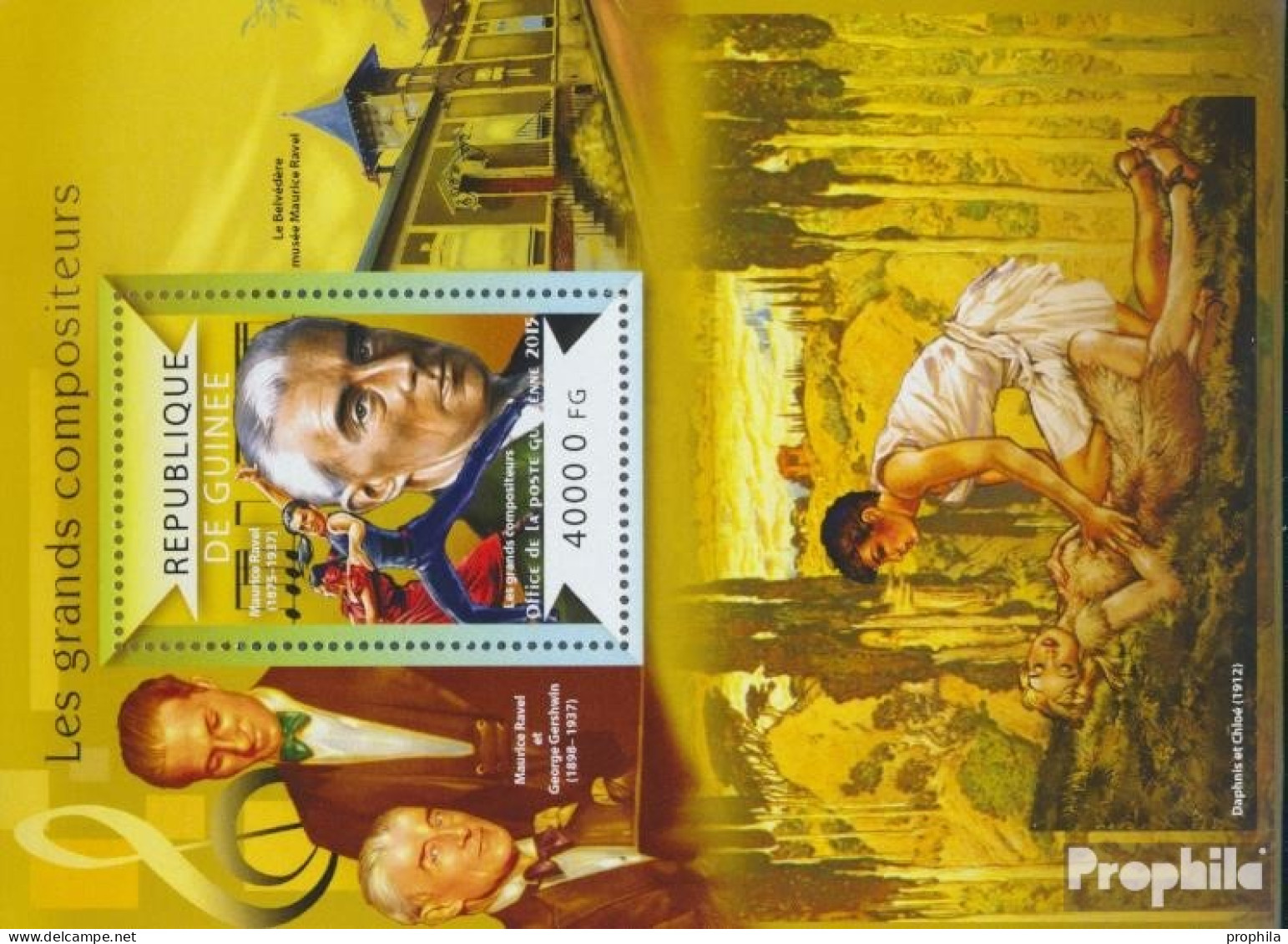 Guinea Block 2489 (kompl. Ausgabe) Postfrisch 2015 Große Komponisten - Guinea (1958-...)