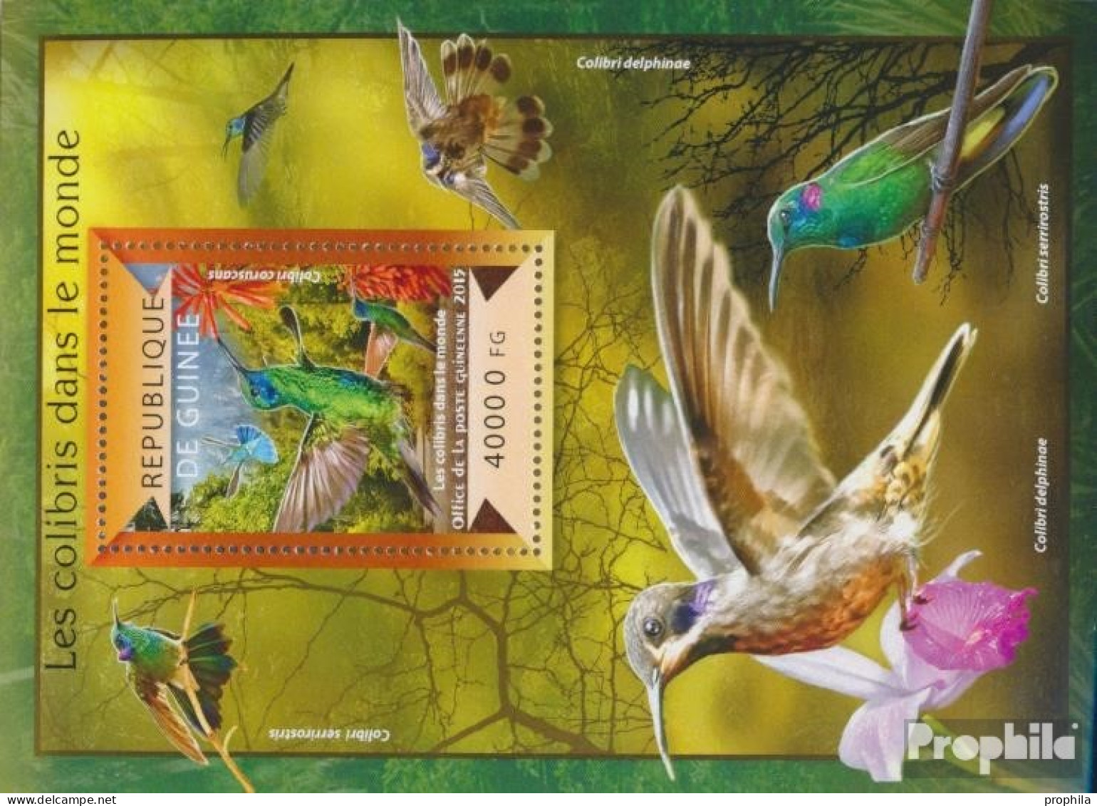 Guinea Block 2482 (kompl. Ausgabe) Postfrisch 2015 Kolibris - Guinea (1958-...)