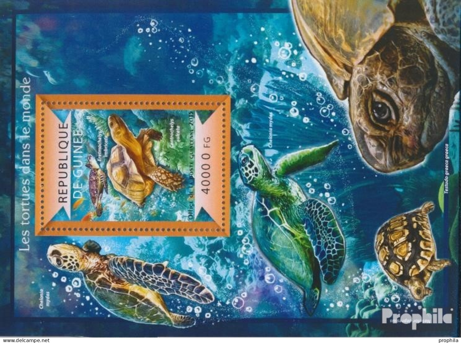 Guinea Block 2481 (kompl. Ausgabe) Postfrisch 2015 Schildkröten - Guinée (1958-...)
