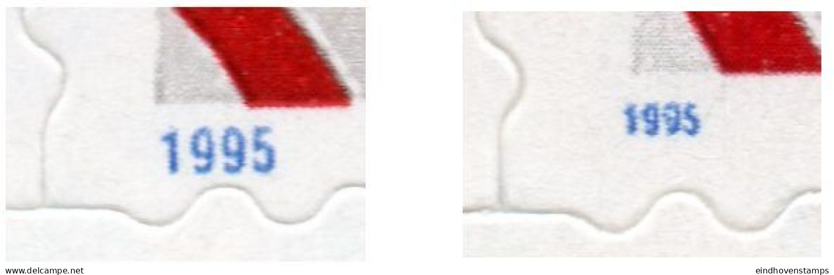 USA 1995 Portico & Flag Foil Sheets MNH Small (right) & Larger (left) Year Indicator - Blokken & Velletjes