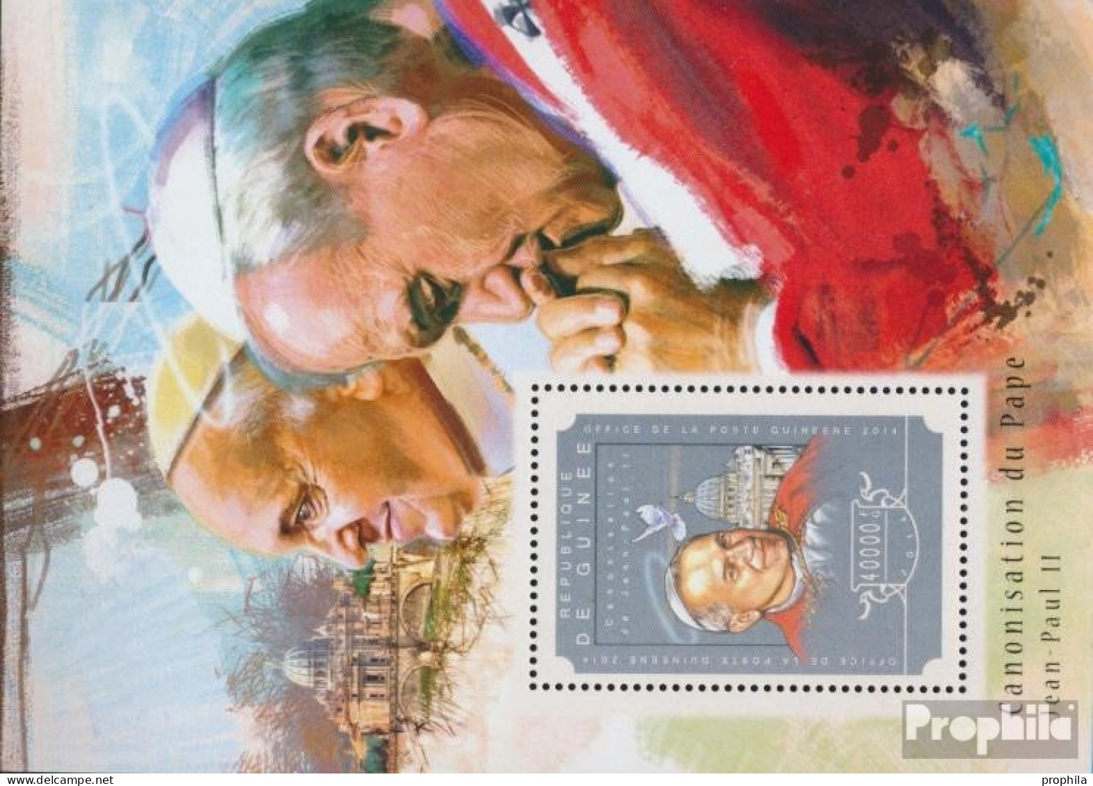 Guinea Block 2464 (kompl. Ausgabe) Postfrisch 2014 Johannes Paul II - Guinee (1958-...)