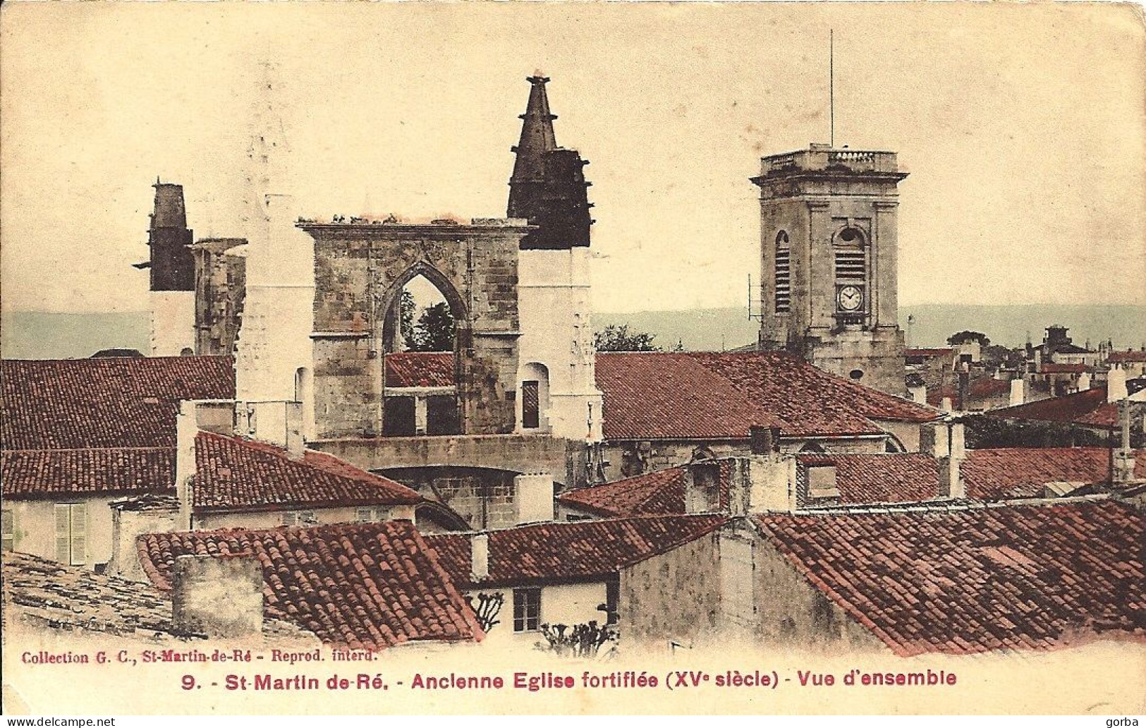 *CPA - 17 St MARTIN De RE Ancienne église Fortifiée - Vue D'ensemble - Saint-Martin-de-Ré