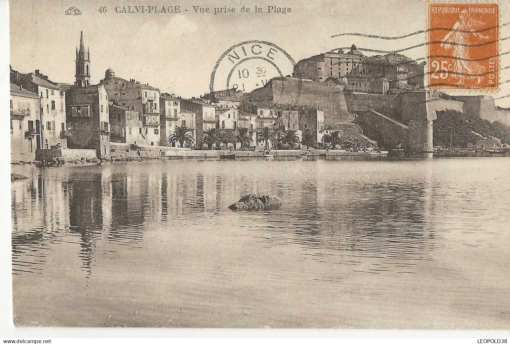 Calvi Vue Prise De La Plage - Autres & Non Classés