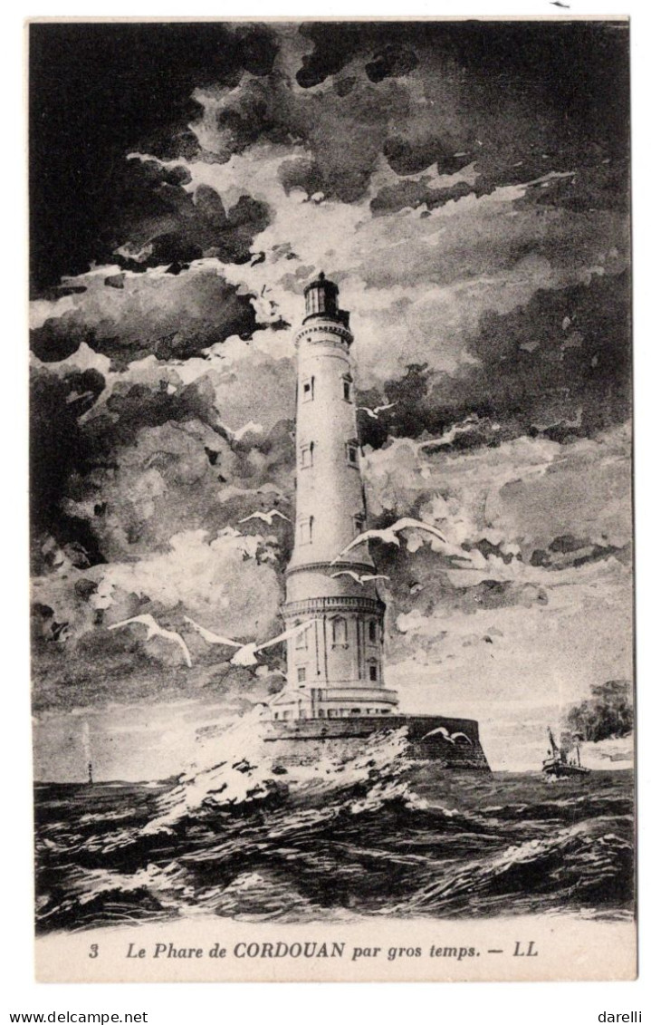 CP 33 - Phare De Cordouan Par Gros Temps - LL - Phares