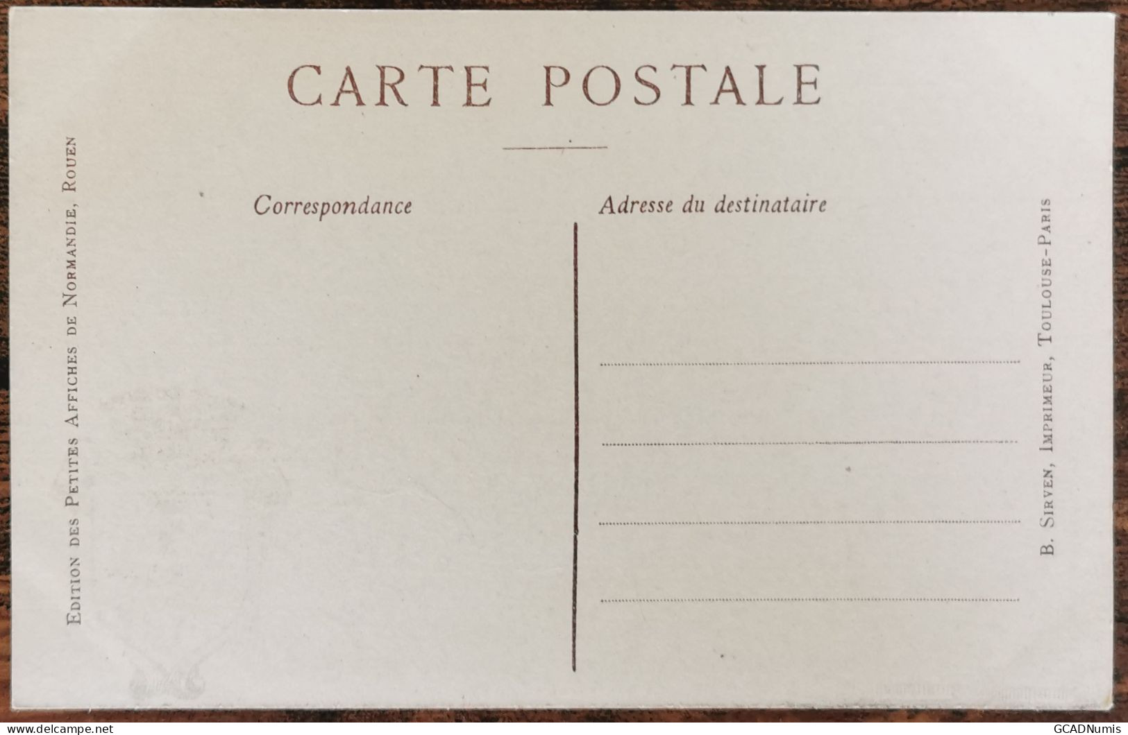 CARTE POSTALE Billet 1 Franc Chambre De Commerce D'ANGOULEME - Charentev - Angouleme