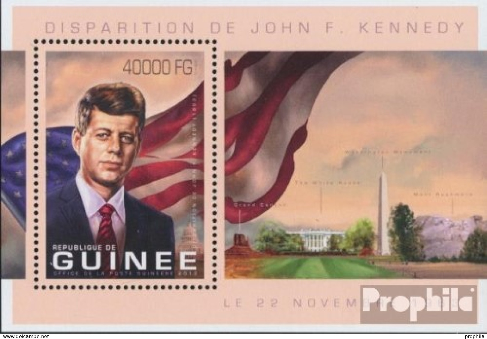 Guinea Block 2251 (kompl. Ausgabe) Postfrisch 2013 John F. Kennedy - Guinée (1958-...)