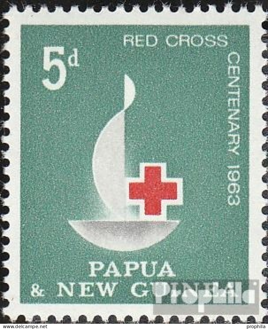 Papua-Neuguinea 49 (kompl.Ausg.) Postfrisch 1963 Rotes Kreuz - Papua Nuova Guinea