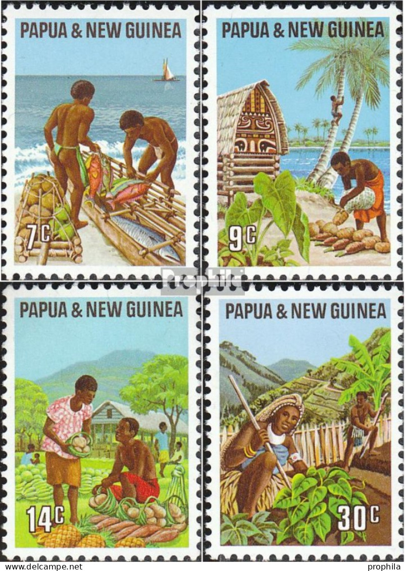 Papua-Neuguinea 207-210 (kompl.Ausg.) Postfrisch 1971 Berufe - Papúa Nueva Guinea