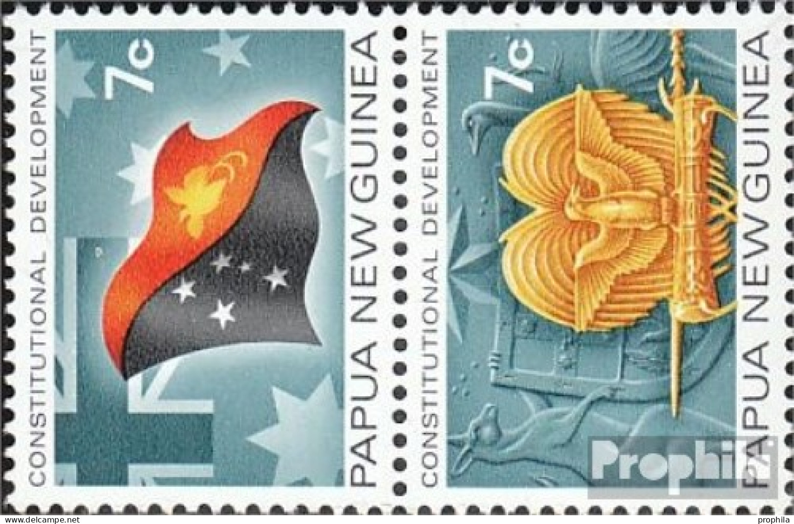 Papua-Neuguinea 215-216 Paar (kompl.Ausg.) Postfrisch 1972 Entwicklung - Papua-Neuguinea