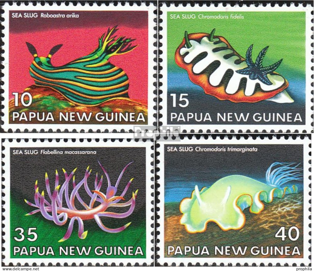 Papua-Neuguinea 351-354 (kompl.Ausg.) Postfrisch 1978 Meeresschnecken - Papua New Guinea