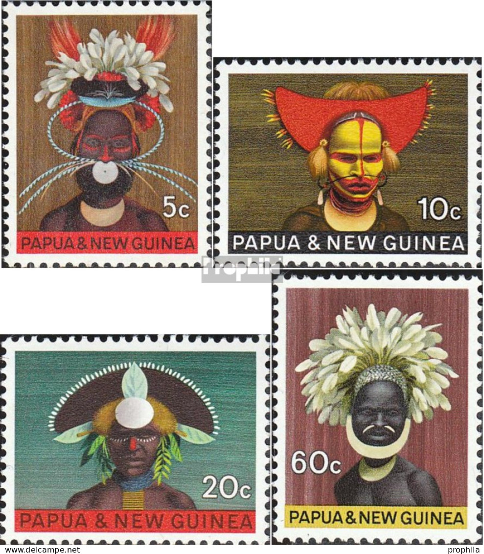 Papua-Neuguinea 127-130 (kompl.Ausg.) Postfrisch 1968 Masken - Papua New Guinea