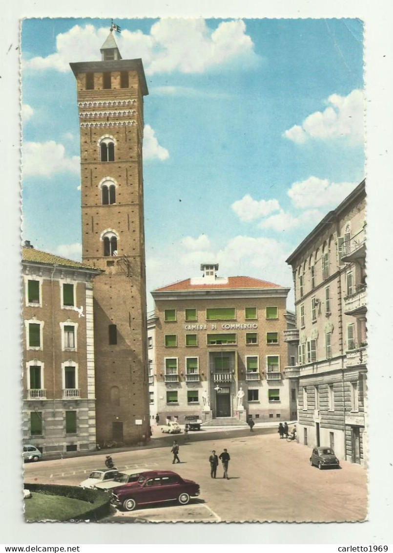 ASTI - PIAZZA MEDICI E TORRE TROINA  - VIAGGIATA FG - Asti