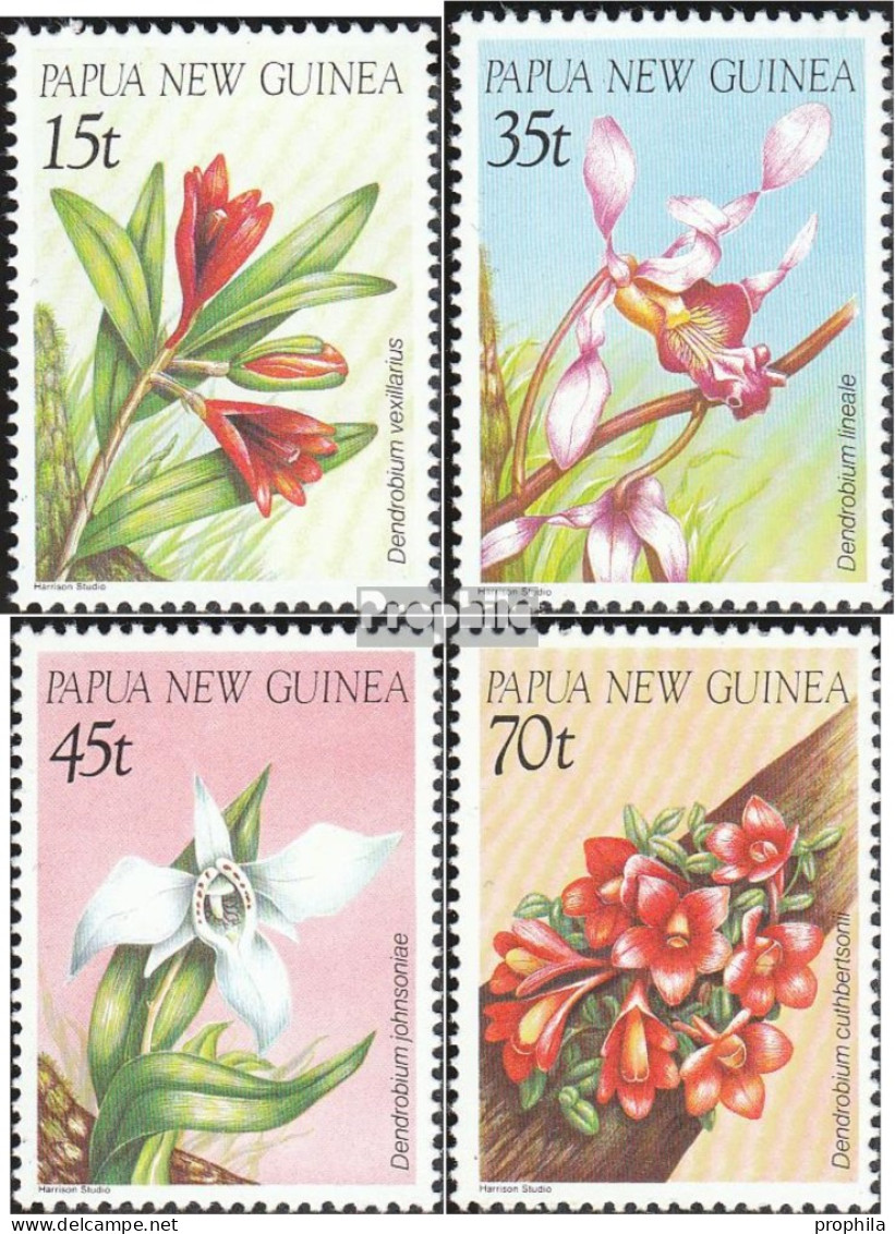 Papua-Neuguinea 531-534 (kompl.Ausg.) Postfrisch 1986 Orchideen - Papua-Neuguinea